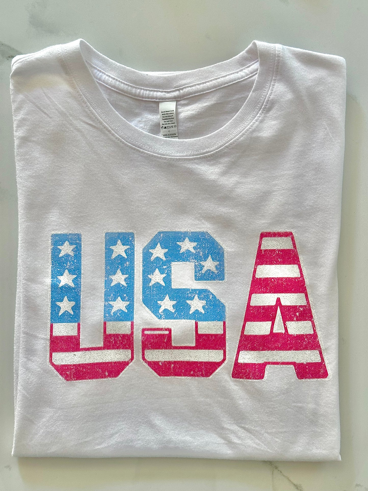 USA flag inspired tee