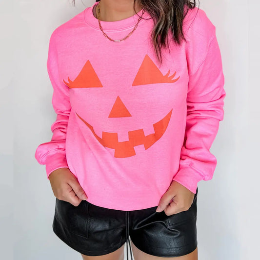 Pink Halloween Sweater